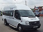 Бесплатный автобус Genser в пункт аренды автомобилей АрендаАвто-гль на Новорязанском шоссе